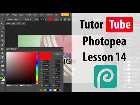 Photopea Lesson 1 Accessing Photopea and Creating and Account