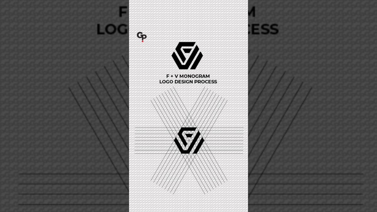 F + V Monogram | Lettermark Logo Design Process In Adobe Illustrator | Illustrator Tutorial