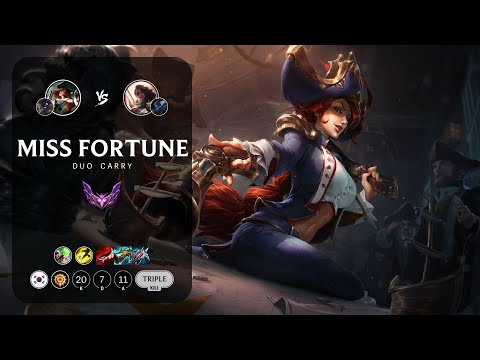 Miss Fortune ADC vs Samira - KR Master Patch 13.14