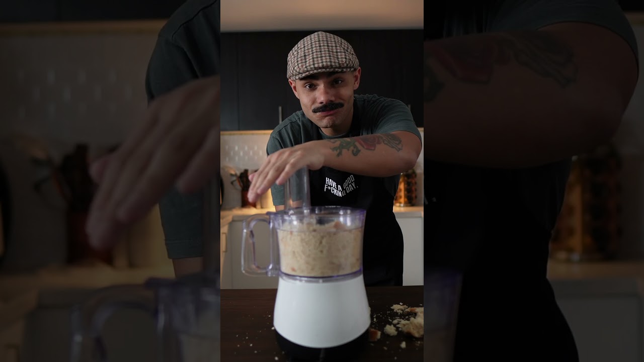 How To Make Breadcrumbs in 20 Seconds! #shorts