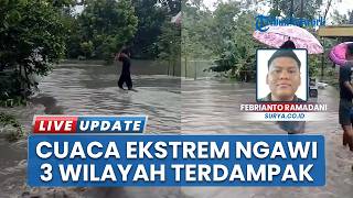 Hujan Deras-Angin Kencang Hajar Ngawi: 3 Kecamatan Terendam, Rumah Warga Lansia Nyaris Roboh