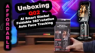 Vídeo de Gimbal Suporte Celular Rastreador Estabilizador Facial 360