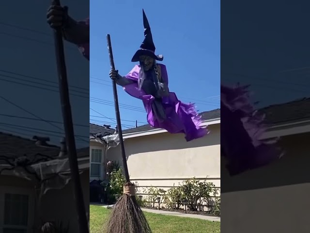 Vídeo relacionado con Pavsicgn Estatua de Brujas, la Encantadora Estatua de Bruja, el Adorno de Escritorio de Figura de Bruja de Resina, Decoraciones de Halloween jardín al Aire Libre