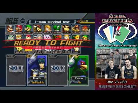 Melee @ HoC Weekly #8 - Singles: GBR(Marth/Falco) VS Ursa(Falco/Captain Falco) WR1