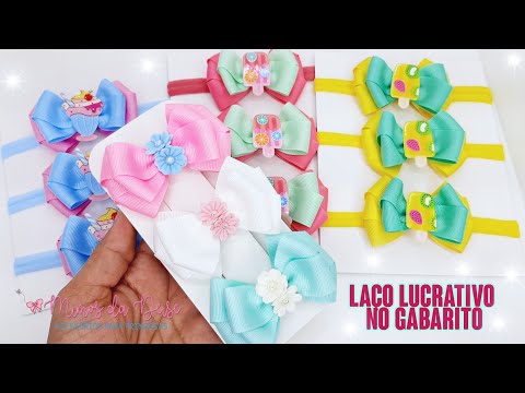 LAÇO DUPLO  - NO GABARITO - Pra você ganhar dinheiro 🎀