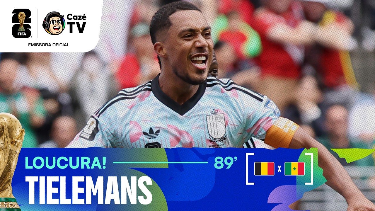 QUE LOUCURA! EM MENOS DE 5 MINUTOS A BÉLGICA EMPATA O JOGO. TIELEMANS DE CABEÇA!