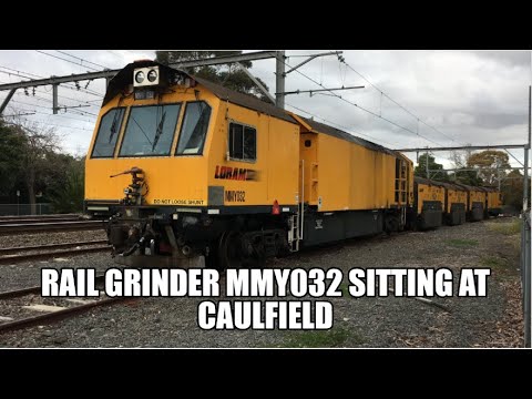 Rail Grinder MMY032 Sitting at Caulfield (Rare Sight)