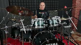 Video thumbnail for Tama Starclassic Performer B/B Indigo Sparkle Burst, sound check  (NO GATE; NO COMPRESSOR) by Teddy Schifano
