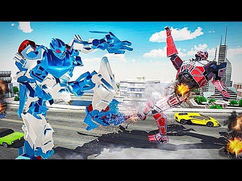 US Police Horse Robot Transformation: Robot Car 3D - Level 2