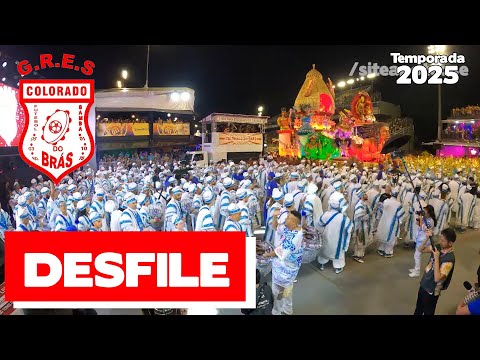 Colorado do Brás 2025 | Bateria no desfile oficial | Samba ao vivo - #Desfile25