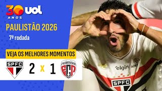 PAULISTÃO 2026: MELHORES MOMENTOS SÃO PAULO 2 X 1 PRIMAVERA