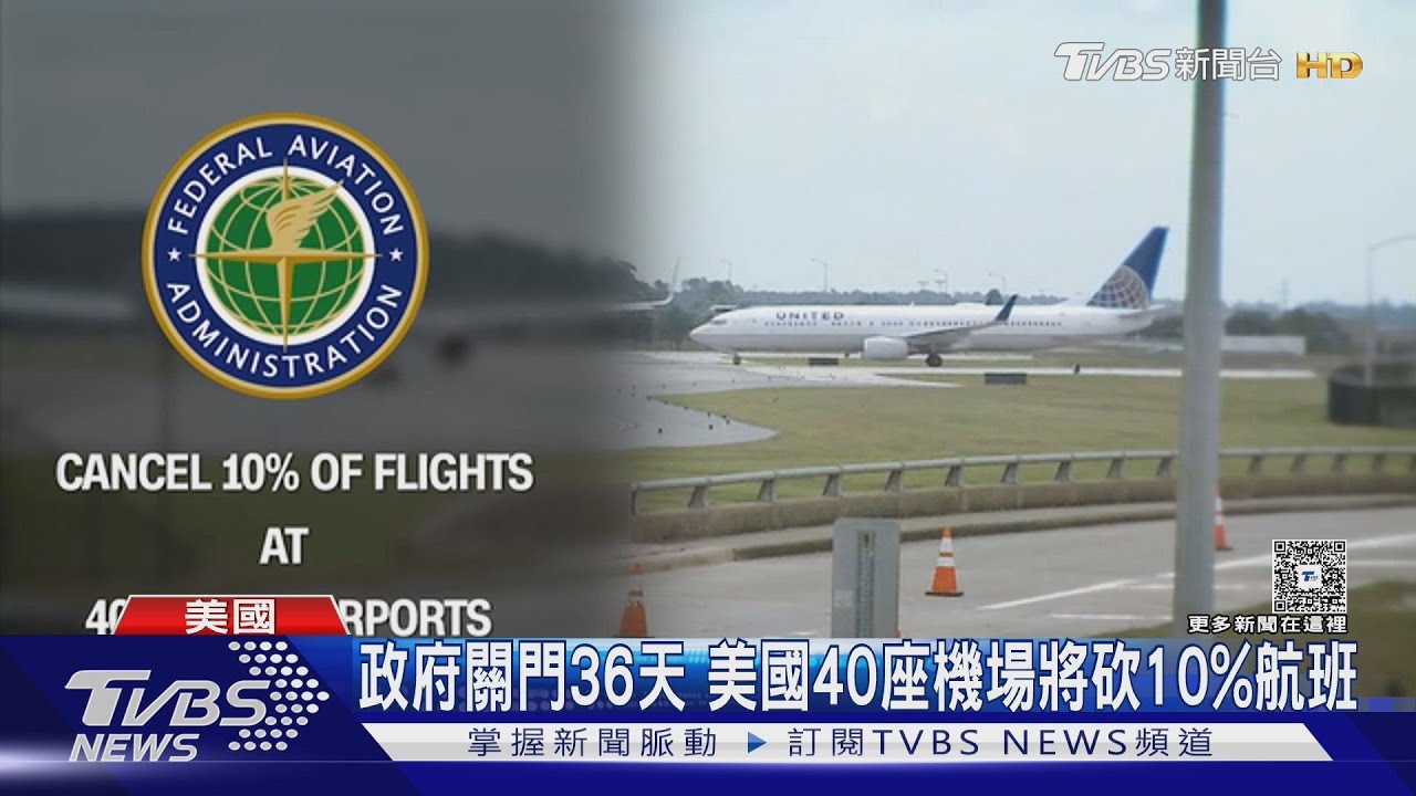 每天取消4500航班！　政府關門36天　美國40座機場砍10％航班