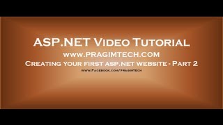 Download the video "Creating ASP.NET website   Part 2"