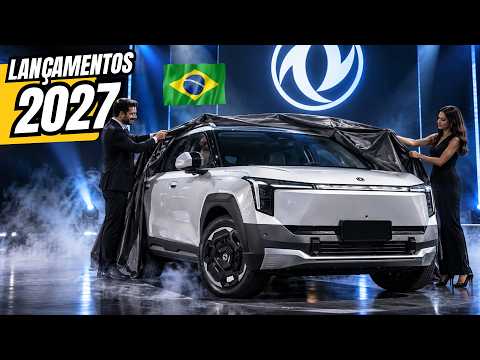 🔥 LANÇAMENTOS 2027: CARROS NOVOS que Estão CHEGANDO NO BRASIL! VALE A PENA CONFERIR!!