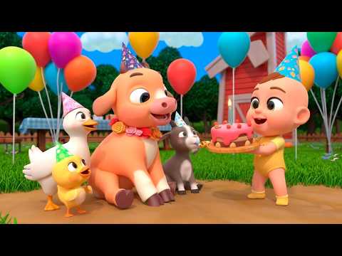 [TOP 10] Birthday Cake at Old MacDonald’s Farm | Lalafun Nursery Rhymes