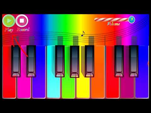 Rainbow Piano Video