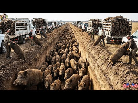 How We Trapped Wild Boars Without a Fight - Wild Boar Trap Caught More Than Expected