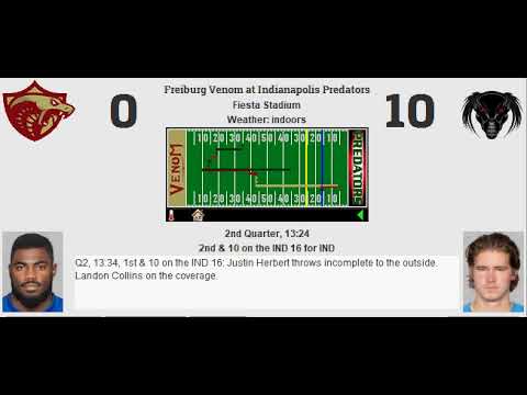 Week 9: Freiburg Venom (6-2) @ Indianapolis Predators (1-7)