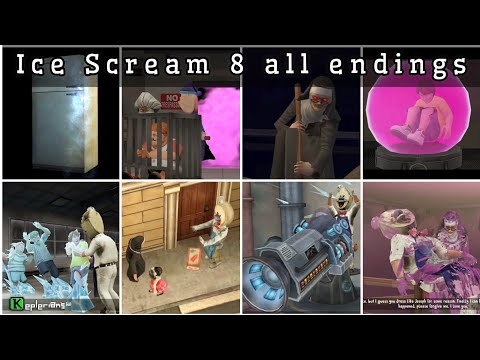 Ice Scream 8 all endings