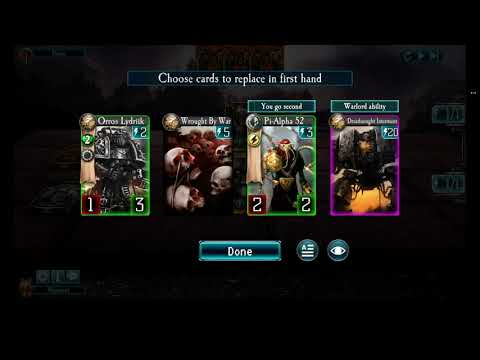 Let's Play Horus Heresy Legions: Ulrach Branthan Deck and 3 battles at 4000 rank on Terra