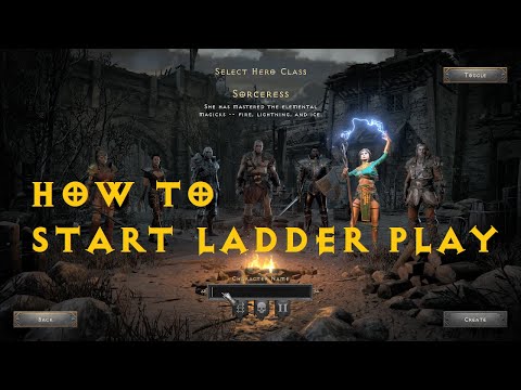 How to create a ladder character Diablo 2 Resurrected - Ladder Start D2R