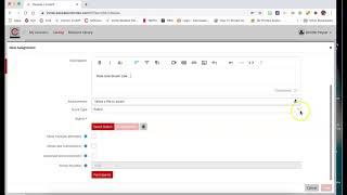 Creating an Assignment in CTLS