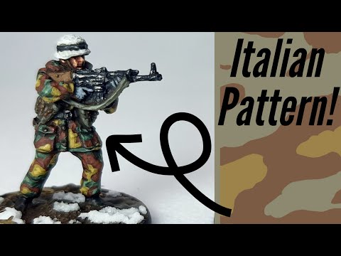 1/72 - WW2 German SS Italian Pattern Camouflage Tutorial! - AB Figures
