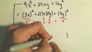 Factoring Perfect Square Trinomials - Ex1