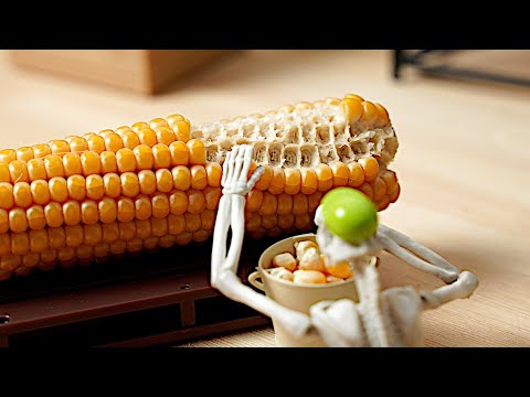 Small Popcorn Factory - Stop Motion Cooking & ASMR