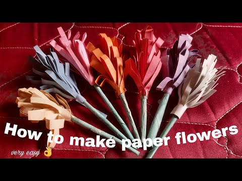 How to make lavender paper flowers 💐💜😍|very easy| Lakshitha.S