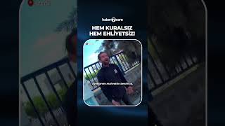Hem kuralsız, hem ehliyetsiz: Kuryeye çarpıp kaçtı!