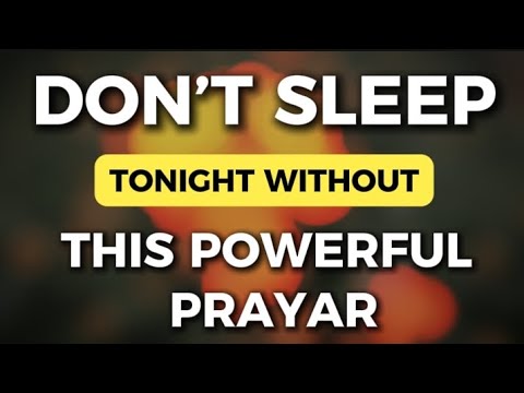 Say This Gratitude Prayer Before Sleeping Tonight | God Will Give You Deep Peace & Rest 