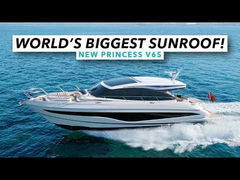 World's biggest sunroof! | New Princess V65 tour | Motor Boat & Yachting