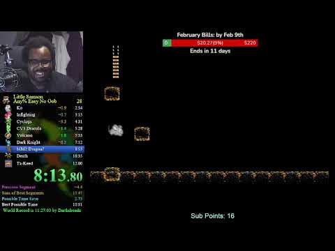 Little Samson: Any% Easy No OoB in 11:44