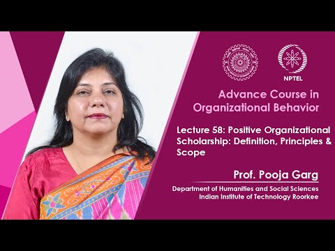 Advance Course in Organizational Behavior Promo Video By Prof Pooja Garg
