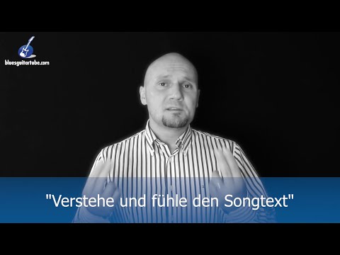 Verstehe und fühle den Blues