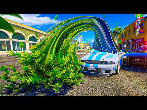 Shapeshifting Plant Car In GTA 5 RP