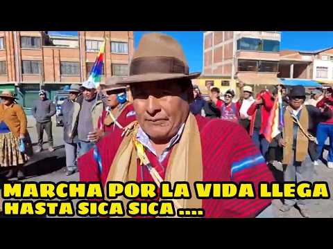 SICA SICA RECIBIE MARCHISTAS QUE VABN RUMBO HACIA SEDE DEL GOBIERNO PARA PEDIR RENUNCIA GOBIERNO..