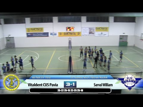 Pallavolo Maschile - CUS Pavia vs Sarval William