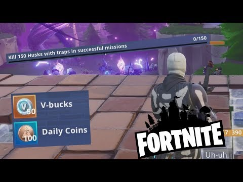 fortnite save the world daily quest kill 150 husks with traps pc - husk encampments cleared fortnite