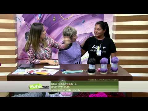 Mulher.com 27/04/2015 Vitória Quintal - Pelerine em tricô Parte 1/2