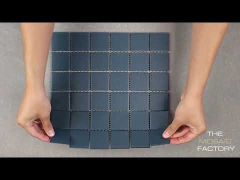 The Mosaic Factory Patterns mozaïektegel 4,8x4,8cm - Navy Blue