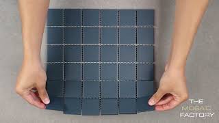 The Mosaic Factory Patterns mozaïektegel 4,8x4,8cm - Navy Blue