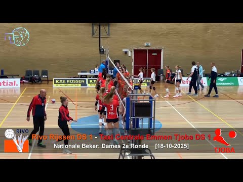 Volleybal Dames Nationale Beker 2e Ronde: Rivo Rijssen D1 - Taxi Centr. Emmen Tjoba D1 [18-10-2025]