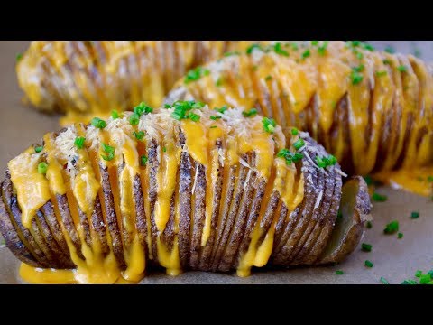 Easy Cheesy Hasselback Potatoes