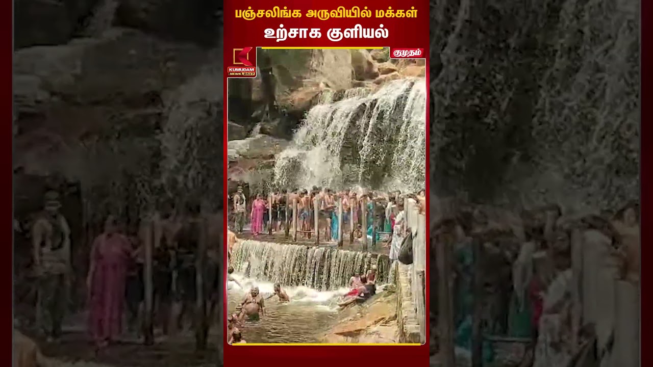 கோடைகாலம் starts...!பஞ்சலிங்க அருவியில் மக்கள்உற்சாக குளியல் | Summer | Kumudam News