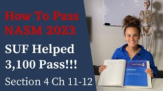 HOW TO PASS NASM 2023 SUF HELPED 3,100 PASS!!! SEC 4 CH 11-12 | ACT7VE