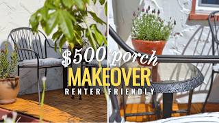I Spent $500 on a Front Porch Makeover as a Renter | Was It Worth It?