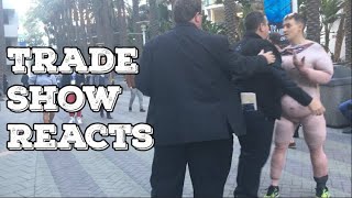 2 Mins of Trade Show Reacting to a Streaker- Pranking Namm