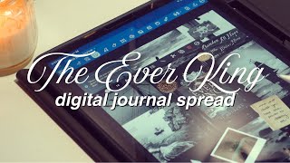 book journal with me in my ipad 🏴☠️ the ever king bullet journal spread